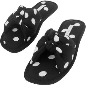 شباشب منزل راقصة الباليه للسيدات من EUXTERPA، أحذية منزلية داخلية خفيفة الوزن مع فيونكة in Kuwait