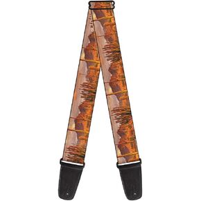 Buckle-Down Guitar Strap Landscape Desert Cacti 2 Inches Wide (GS-W31281)