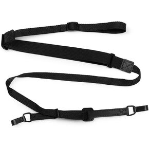 Levy's Leathers Double Hook Clip on Ukulele Strap for Baritone, Concert & Soprano Ukuleles; Black (M19HOK-BLK), Medium