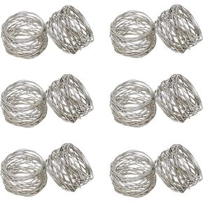 Godinger Set OF 12 Round Mesh Napkin Rings