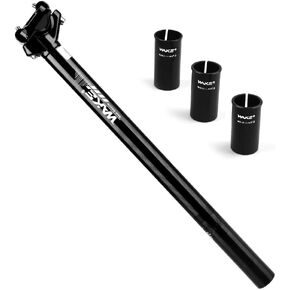 BESNIN seat Post for 27.2/28.6/30.9/31.6mm can be change by seat Post adapter for MTB Road Bike BMX (Alluminium Alloy)