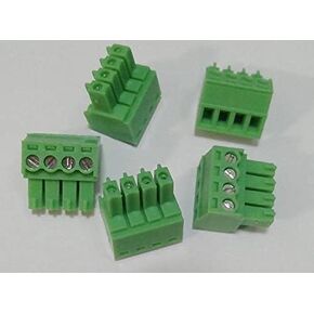 جديد لـ 5 قطع 4 دبابيس - 3.5 ملم موصل سريع قابل للتوصيل - كتلة طرفية - قابس فينيكس، 300 فولت 8 أمبير in Kuwait