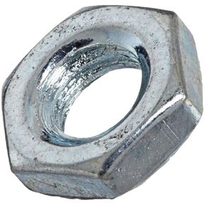Steel Hex Nut, Zinc Plated Finish, Class 8, DIN 934, Metric, M12-1.25 Thread Size, 19 mm Width Across Flats, 10 mm Thick (Pack of 25)