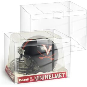 10 Pack Mini Football Helmet Display Case, Mini Helmet Protector Case, Mini Helmet Case for Display