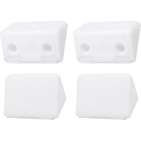 42x23x23mm(LxWxH) Plastic Corner Brackets -30Pack - Good for Furniture Repairing - 3 Holes L Shape Right Angle Brace - White