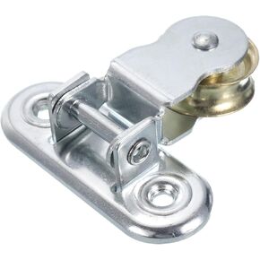 uxcell Wall Mounted Pulley 65mm Single Pulley Block, Iron Hanging Wire Towing Wheel, Cable Rope Runner Pulley Roller in Zinc Plated