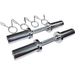 Olympic Dumbbell Handle Loadable Dumbbell Bars Fit 2 inch Olympic Weight Plates Ideal For Home Gym Strength Training