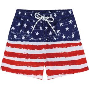 Zando Boys Swim Trunks Toddler Boy Swimsuits Bathing Suits with Lining 3-18 Years