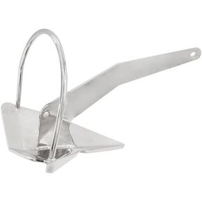 ISURE MARINE 316 من الفولاذ المقاوم للصدأ مرساة قارب مرساة طراز دلتا (10 كجم) 22 رطل