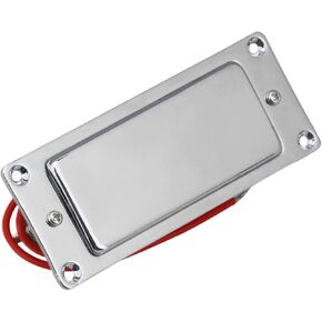Yibuy 92 x 37mm Sealed Humbucker Pickup Silver for Mini Electric Guitar