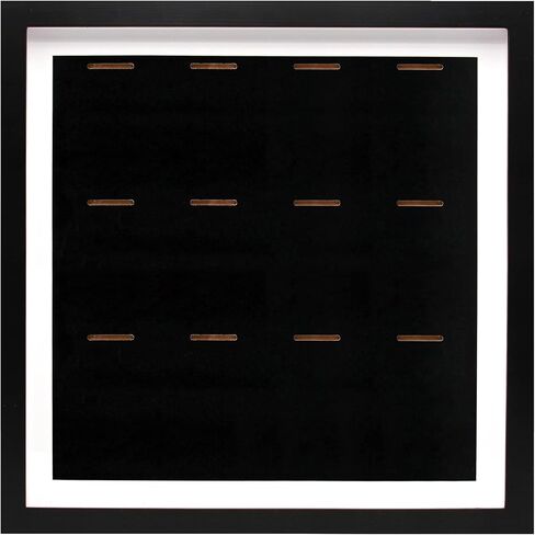 إطار صندوق ظلال لعرض ميدالية مقاس 40.64 سم × 40.64 سم، علبة عرض 12 ميدالية، إطار صندوق ميدالية خشبي ثلاثي الأبعاد للعدائين في الماراثون الترياتلون لكرة القدم والجمباز وجميع شارات الرياضة (أسود) in Saudi Arabia