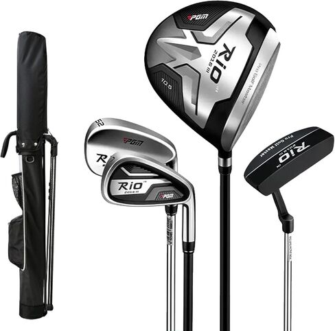 PGM Men's Complete Golf Club Set - #1 Driver - #7 iron (28°) - Sand Wedge (52°) - Putter - Golf Stand Bag in Saudi Arabia