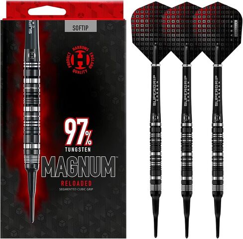 Harrows Magnum Reloaded 97% Tungsten Soft Tip Darts (20) in Saudi Arabia