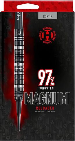 Harrows Magnum Reloaded 97% Tungsten Soft Tip Darts (20) in Saudi Arabia