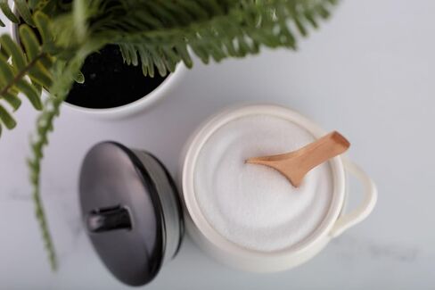 Salt Cellar With Lid And Spoon (10 oz) - Handmade Salt Keeper w/Wooden Spoon - Air Tight Sealed Ceramic Salt Container with Lid - Stylish Salt Storage Container for Kitchen Decor in Saudi Arabia