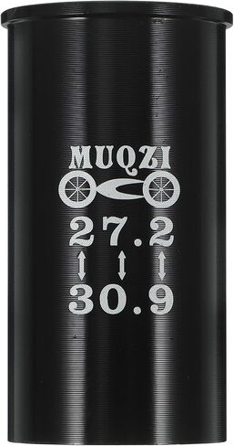Bicycle Seatpost Tube Adapter：Bicycle Reducing Sleeve Shim Aluminum Alloy Bike Seatpost Adapter for Bike (Black ) - 27.2mm to 30.9mm in Saudi Arabia