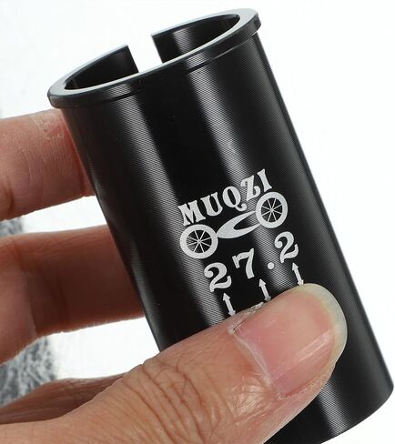 Bicycle Seatpost Tube Adapter：Bicycle Reducing Sleeve Shim Aluminum Alloy Bike Seatpost Adapter for Bike (Black ) - 27.2mm to 30.9mm in Saudi Arabia