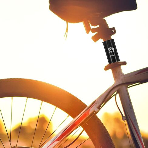 Bicycle Seatpost Tube Adapter：Bicycle Reducing Sleeve Shim Aluminum Alloy Bike Seatpost Adapter for Bike (Black ) - 27.2mm to 30.9mm in Saudi Arabia