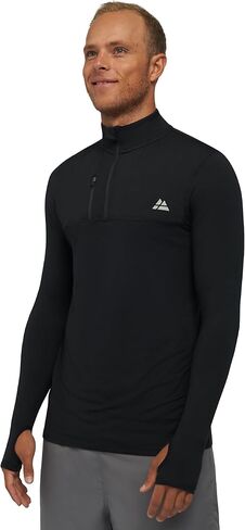 قميص DANISH ENDURANCE للرجال بأكمام طويلة وسحاب 1/2 للتمرين، خفيف الوزن ومطاط in Kuwait