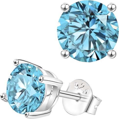 alissl أقراط للنساء في سن المراهقة، 925 الفضة الاسترليني جوهرة الحب جولة أقراط الذكرى عيد ميلاد عيد الميلاد مجوهرات هدايا للنساء زوجة بناتها in Kuwait