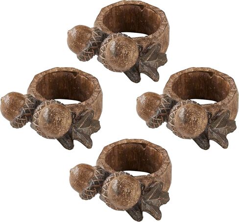 Acorn Napkin Rings (Set of 4) in Saudi Arabia