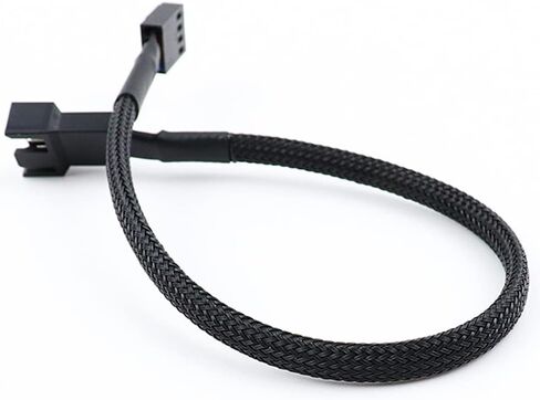 كابل تمديد مروحة PWM من upHere، محول كابل مقسم مروحة الكمبيوتر لجهاز الكمبيوتر ATX 4-Pin/3-Pin كابل مروحة تبريد، 12.2 بوصة (5 عبوات) in Kuwait