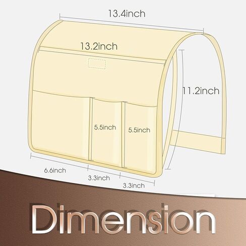 Joywell سميكة الكتان كرسي العلبة 5 جيوب حامل عن بعد على الأريكة وذراع الكرسي للتحكم عن بعد في التلفزيون، منظم مسند ذراع الأريكة للمجلات، والكتب، والهاتف الخليوي، آي باد، والقهوة in Kuwait