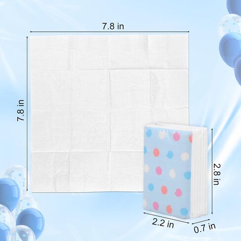 100 Pack Pocket Tissues Travel Packs Bulk Individual Small Tissue Packs 4-Ply Sheets,7 Sheets Per Pack Facial Tissues Travel Size(Dot) in Saudi Arabia