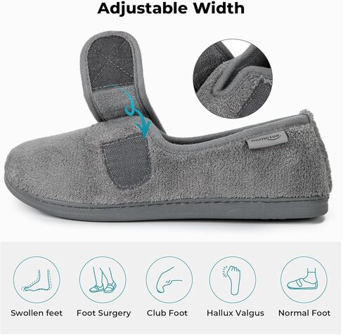 شبشب نسائي من HomeTop قابل للتعديل، حذاء منزلي مريح من الإسفنج الذكي للاستخدام الداخلي والخارجي in Kuwait