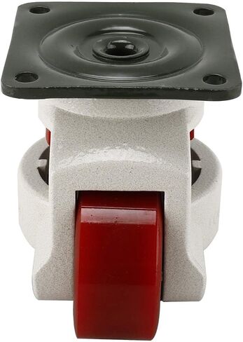 DasMarine 4 Pack Leveling Casters GD-80F-T Plate Mounted Leveling Caster 1102lbs/Per Leveling Caster Wheels Iron Poly Wheel and NBR Pad (Plate Mounted 1102lbs/Per Iron Poly Wheel) in Saudi Arabia