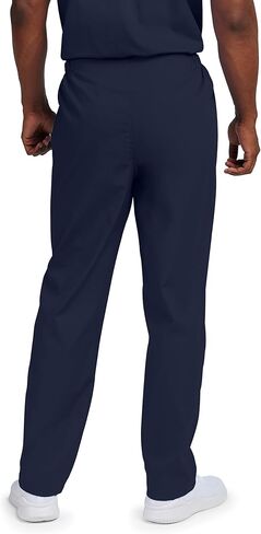 Landau Scrub Zone Unisex Relaxed Fit No-Pocket Scrub Pants LB411 Navy L in Kuwait