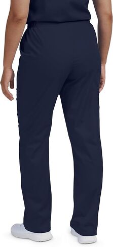Landau Scrub Zone Unisex Relaxed Fit No-Pocket Scrub Pants LB411 Navy L in Kuwait