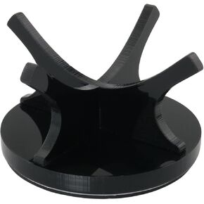 Acrylic Baseball Display Stand with Non-Slip Rubber Pads for Baseball Golf Softball Tennis Ball Spheres, Black