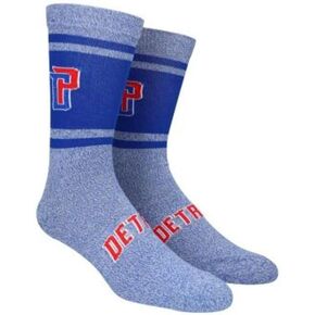 NBA Detroit Pistons Unisex Varsity Crew Socks, Multicolor, Large