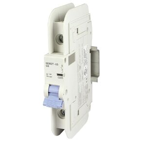 6A, 120V AC, 1 Pole, DIN Rail Mount Miniature Circuit Breaker, Trip Curve: C, UL489