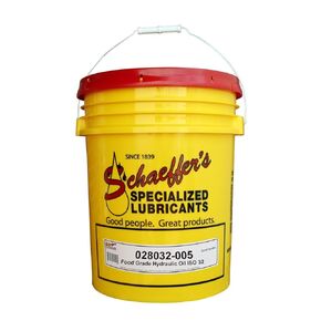 Schaeffer Manufacturing Co. 028032-005 Food Grade HTC Hydraulic Oil, ISO 32, 5-Gal Pail