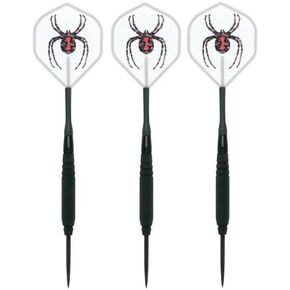 Black Widow Fixed Point Tungsten Steel Tip Darts Smooth Barrel 28 Gram