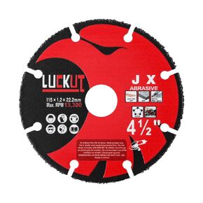 4 1/2 Inch Cut Off Wheel for Wood, Laminate, Plastic - Angle Grinder Wood Cutting Disc 4.5 Inch - Tungsten Carbide - 115 mm
