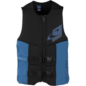O'Neill Men's Assault USCG Life Vest, Black/Riveria, X-Large