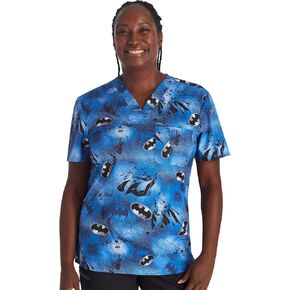 Tooniforms Men & Women Scrubs Top Print V-Neck TF688