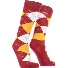 TCK USC Trojans Argyle Dress Socks NCAA Fanwear Crew Length