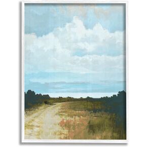 Stupell Industries Atmospheric Blue Clouds Over Rural Country Path Framed Wall Art, Design By Cloverfield & Co.