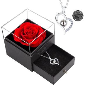 MOKOQI Sunflower Gifts for Women Mom Birthday Gifts for Her Preserved Real Flowers in Glass Dome with LED Strip, Eternal Flowers Gifts for Wife Girlfriend Mom on Mother Day Birthday Valentine Day