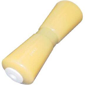 C.H. Yates Rubber 1000Y Yellow 10" Heavy Duty Marine Keel Roller with 5/8" Shaft