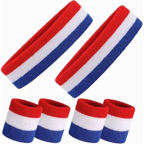 Sweatband Wristband Set Sports Headband Moisture Sweat Absorbing Head Band for Outdoor Yoga Indoor Activies