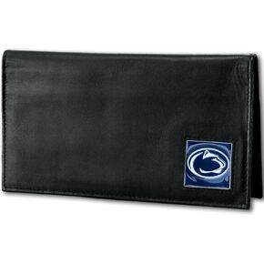 NCAA Siskiyou Sports Fan Shop Penn State Nittany Lions Deluxe Leather Checkbook Cover One Size Black
