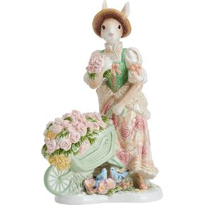 Fitz and Floyd Vita's Garden Ceramic Rabbit Figurine, 13.75-Inch