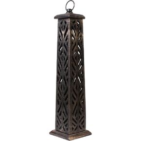 Wooden Incense Cone Burner Tower Stand Holder Ash Catcher Home Decor Utilities & Accessories | Wood Incense Tower for Gifting Home and Kitchen Decor