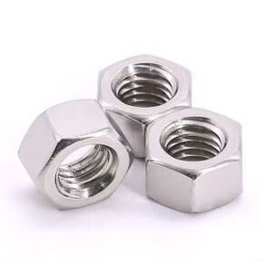 3/8-16 (15 Pcs) Hex Nuts, 304 Stainless Steel 18/8, Hex Drive, Hexagon Head Nuts, ANSIB 18.2.2