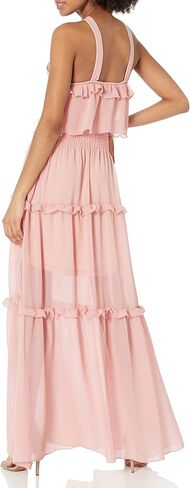 KENDALL + KYLIE Women's Ruffled Halter Maxi in Saudi Arabia